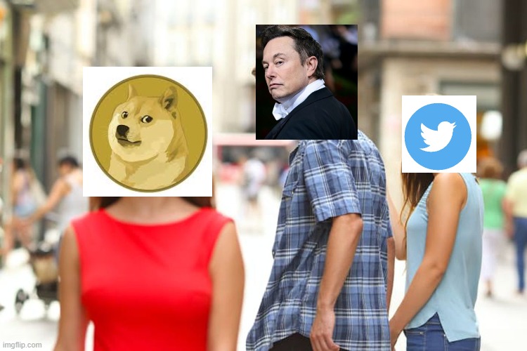 hail doge | image tagged in memes,distracted boyfriend | made w/ Imgflip meme maker