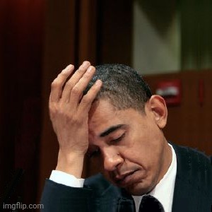 Obama Facepalm 300px Template | image tagged in obama facepalm 300px template | made w/ Imgflip meme maker