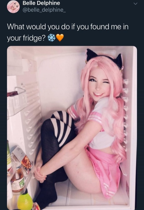 High Quality what would you do if you found me in your fridge Blank Meme Template