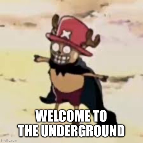 WELCOME TO THE UNDERGROUND | image tagged in cursed | made w/ Imgflip meme maker