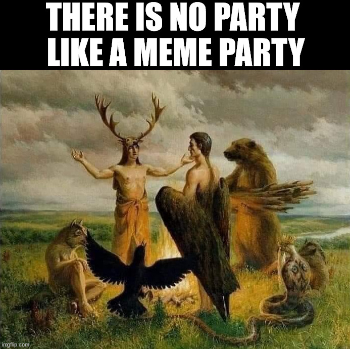 THERE IS NO PARTY 
LIKE A MEME PARTY | image tagged in who_am_i | made w/ Imgflip meme maker