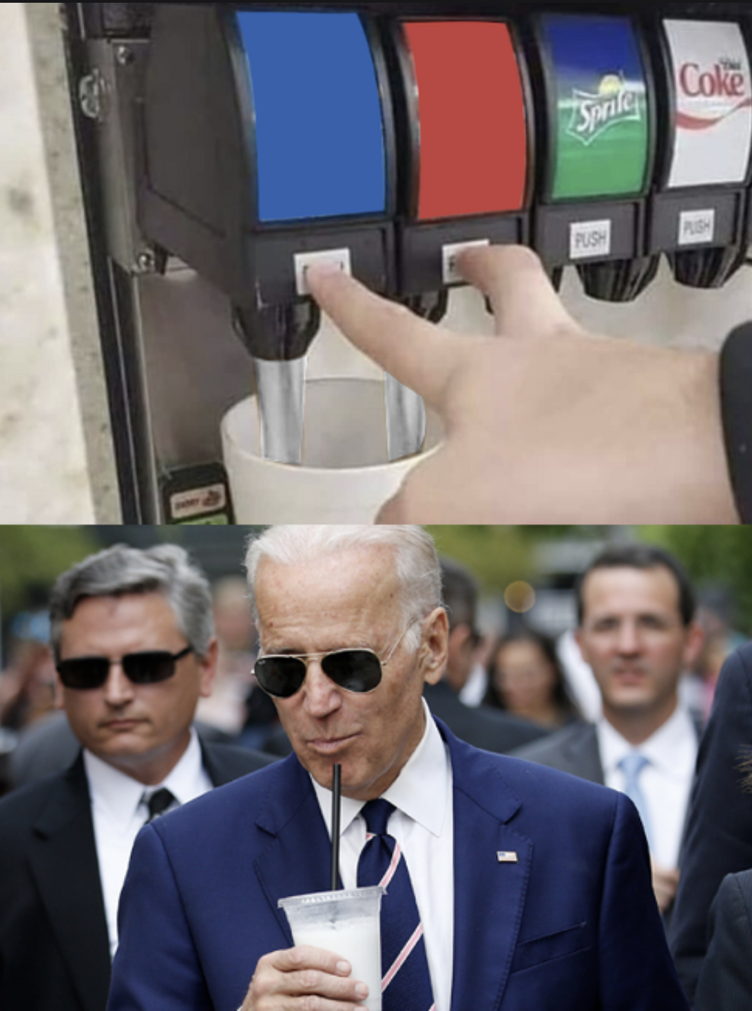 High Quality Biden Takes Both Blank Meme Template