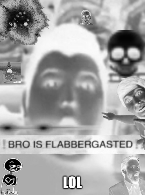 (Repost)lol | LOL | image tagged in bro is flabbergasted | made w/ Imgflip meme maker