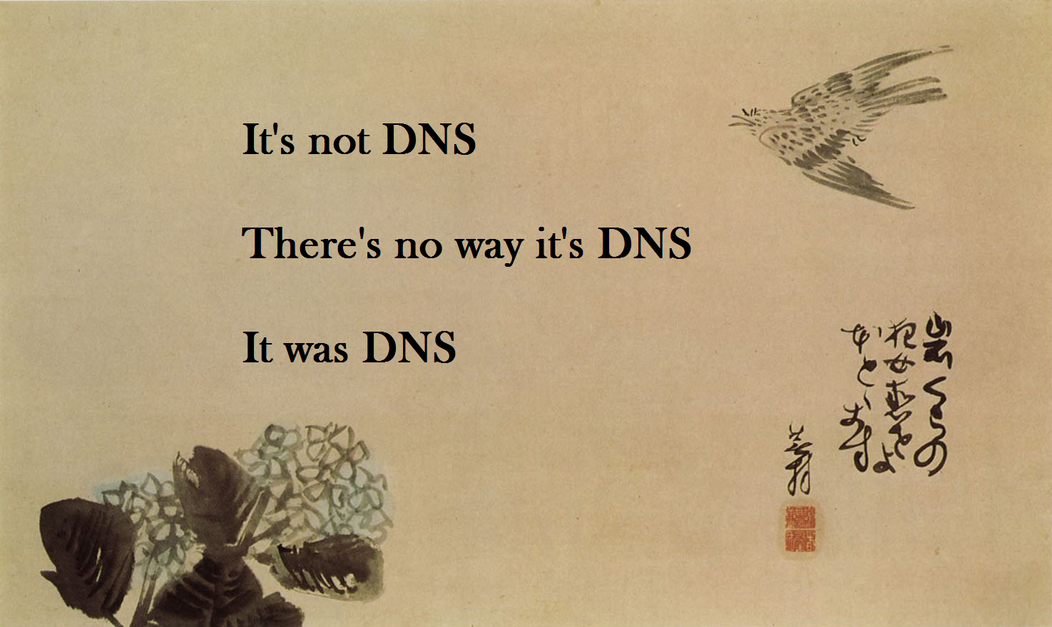 High Quality Its always DNS Blank Meme Template
