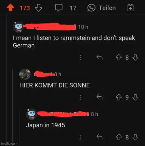 Cursed Rammstein Geschicht Witz. | image tagged in cursed,comments,funny | made w/ Imgflip meme maker