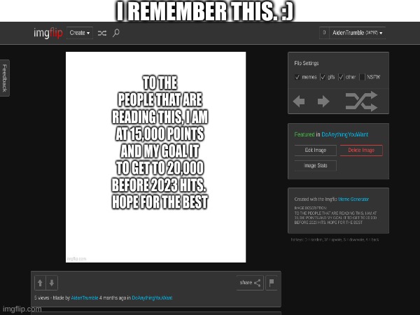 memories :) | I REMEMBER THIS. :) | image tagged in points | made w/ Imgflip meme maker