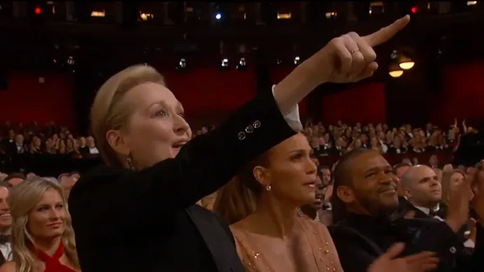 Meryl Streep Pointing Blank Meme Template