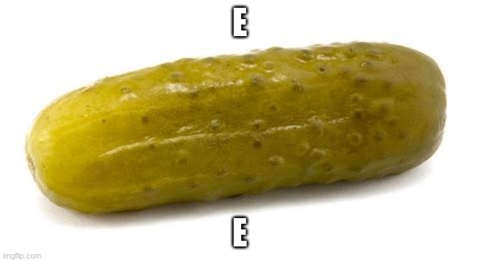 Pickle | E; E | image tagged in pickle | made w/ Imgflip meme maker