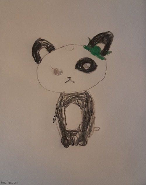I tried making a panda- so yeah | image tagged in panda,drawing | made w/ Imgflip meme maker