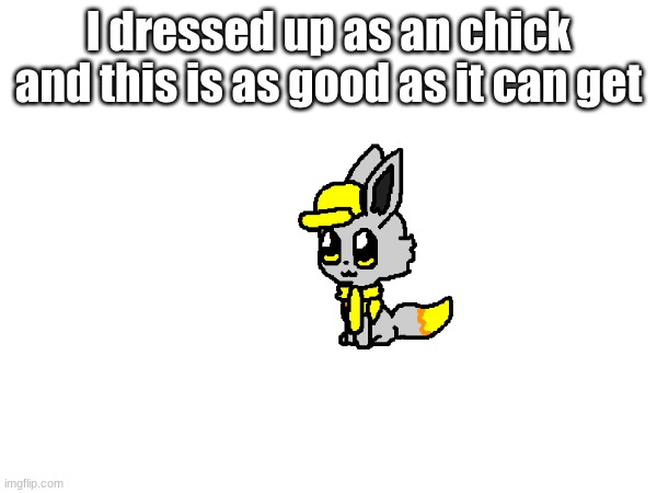 I dressed up as an chick and this is as good as it can get | made w/ Imgflip meme maker