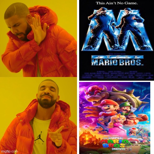 Drake Hotline rates Mario Movie | image tagged in memes,mario movie,the super mario bros movie | made w/ Imgflip meme maker
