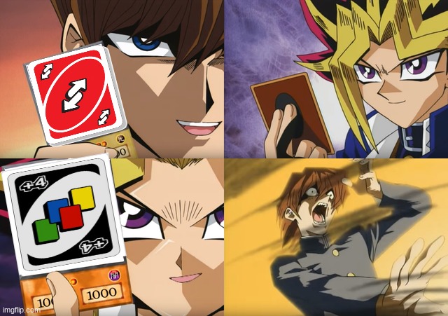 uno | image tagged in yugioh card flip,funny,funny meme,meme | made w/ Imgflip meme maker