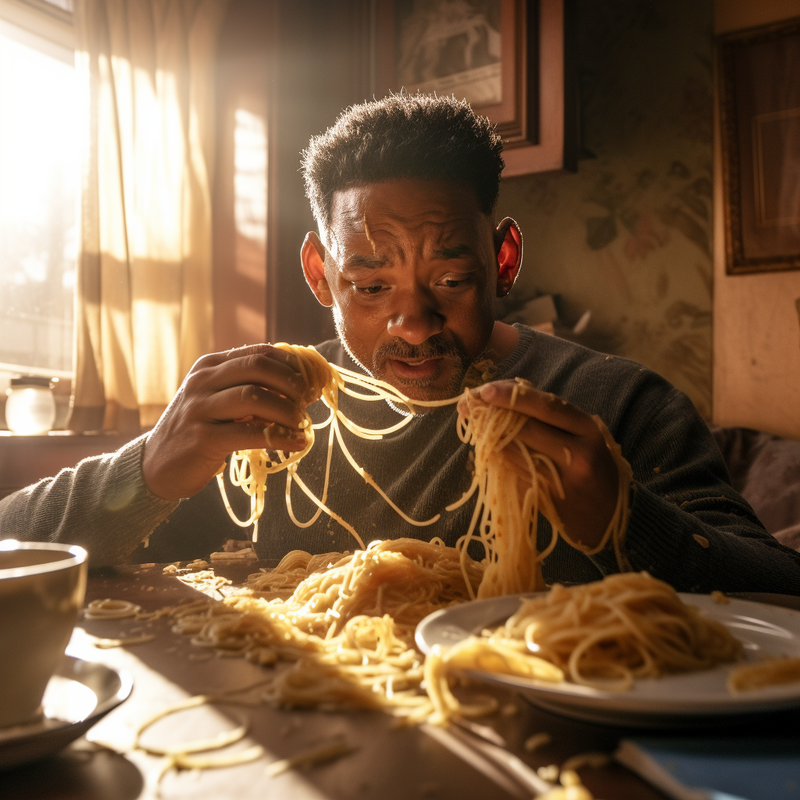 Will Smith Spaghetti Blank Meme Template