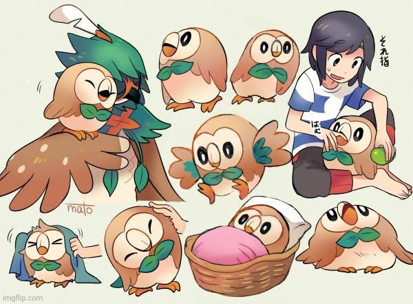 image tagged in rowlet,decidueye,pokemon | made w/ Imgflip meme maker