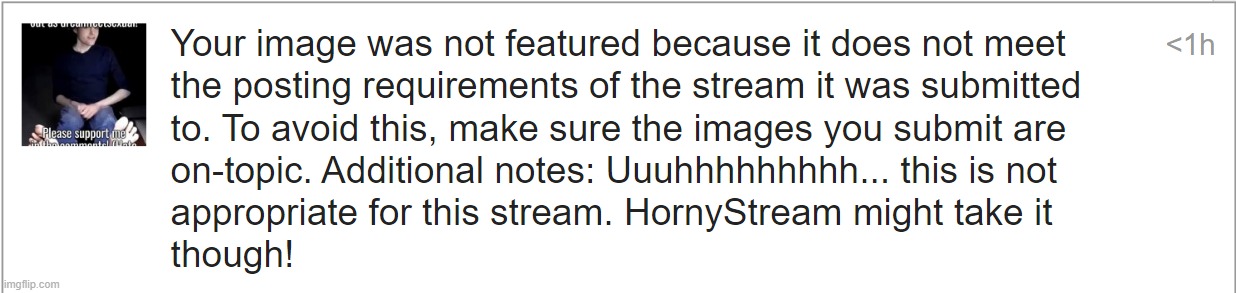 Nah I'm keeping my HornyStream no post virginity | made w/ Imgflip meme maker