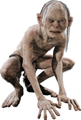 Gollum with Transparency Meme Template