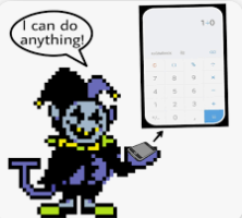 High Quality Deltarune calculator Blank Meme Template