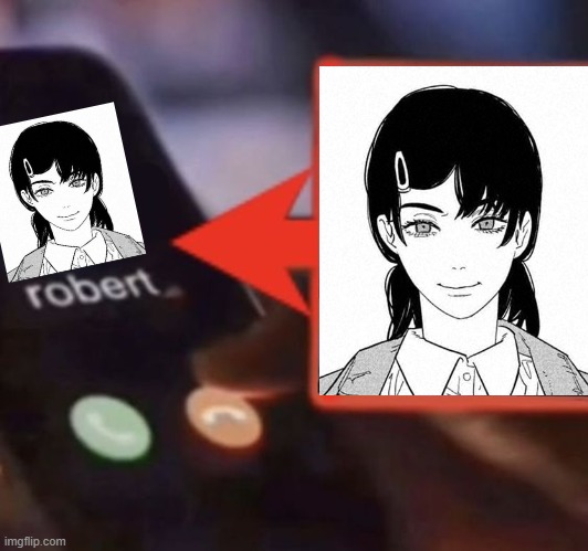 asa is robert?? | image tagged in anime meme,shitpost,chainsaw man | made w/ Imgflip meme maker
