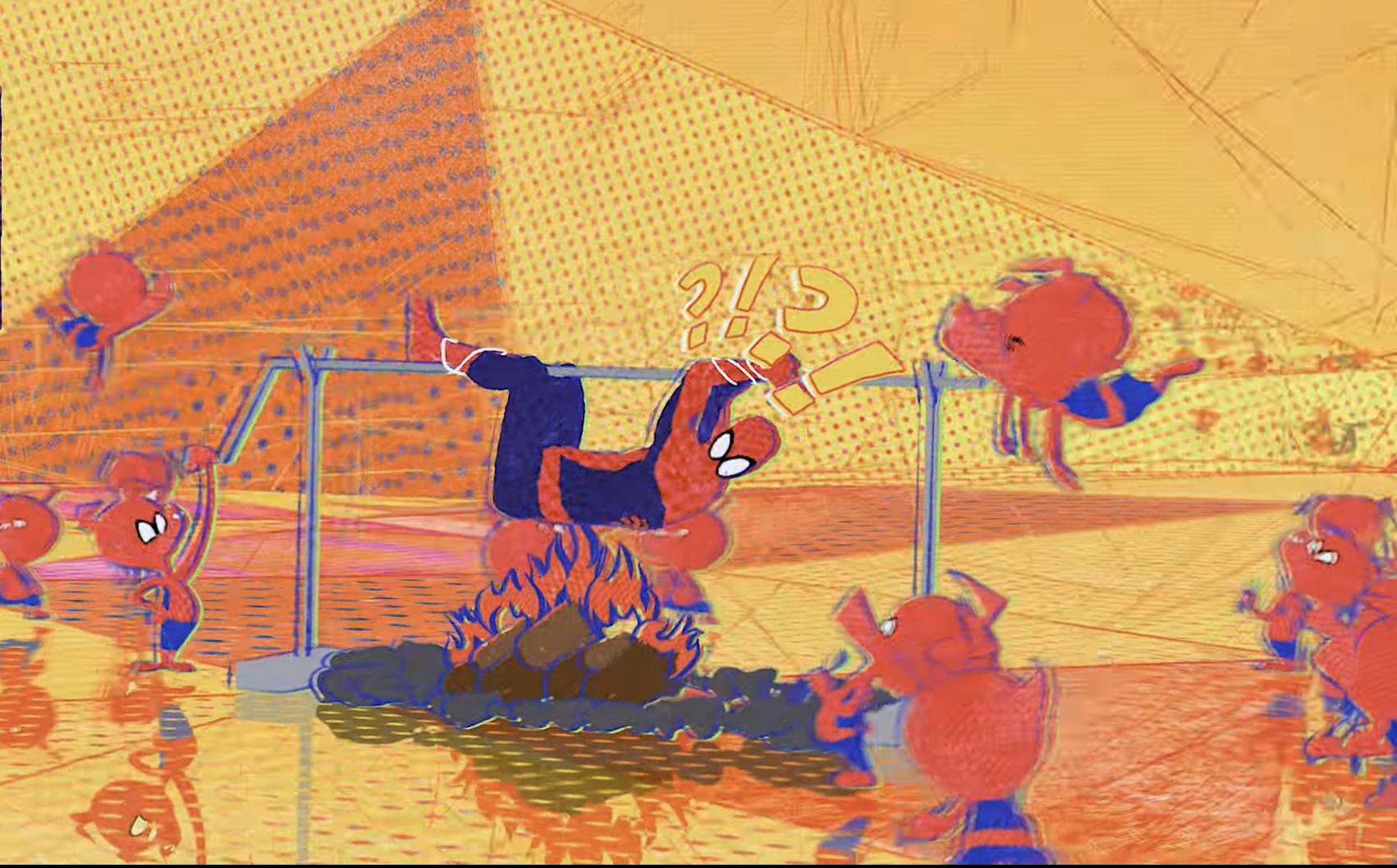 High Quality SpiderHam cooking spiderman Blank Meme Template