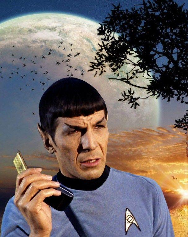 spock phone Blank Meme Template