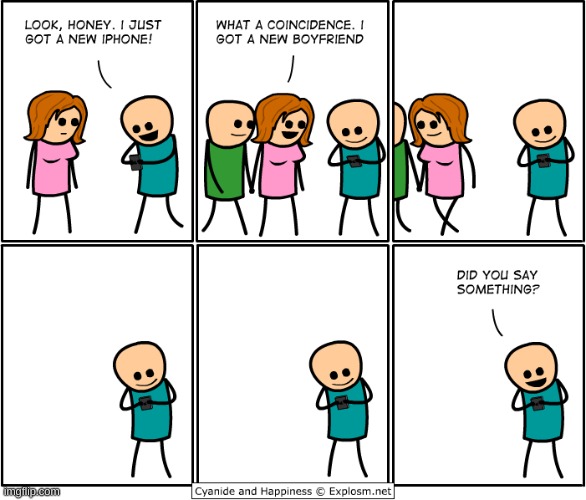 image tagged in sad,cyanide and happiness,iphone | made w/ Imgflip meme maker