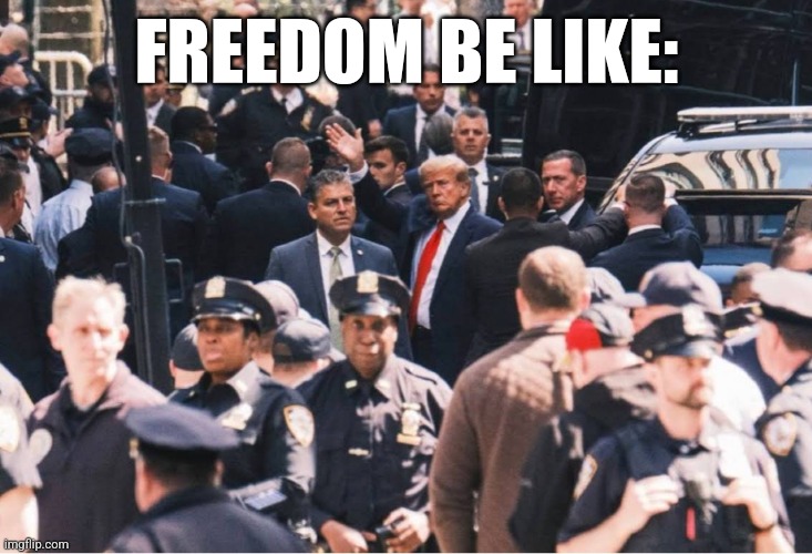 FREEDOM BE LIKE: | image tagged in funny memes | made w/ Imgflip meme maker