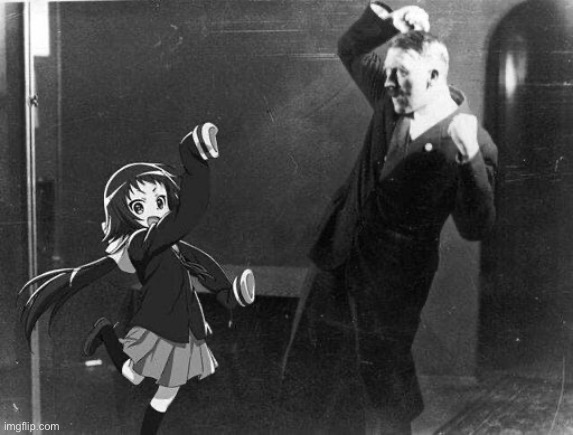 He celebrating | made w/ Imgflip meme maker