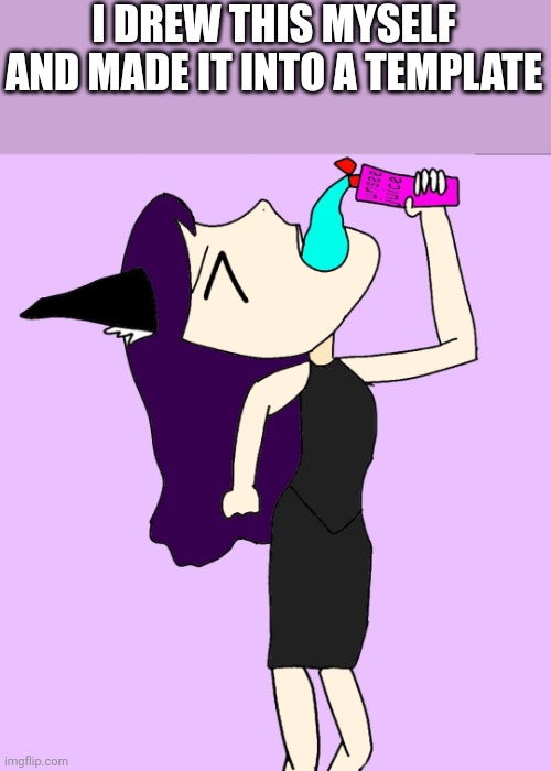 AFM drinks unsee juice | I DREW THIS MYSELF AND MADE IT INTO A TEMPLATE | image tagged in afm drinks unsee juice | made w/ Imgflip meme maker
