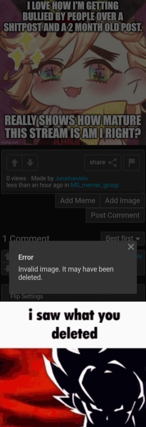 I saw what you deleted | image tagged in i saw what you deleted | made w/ Imgflip meme maker