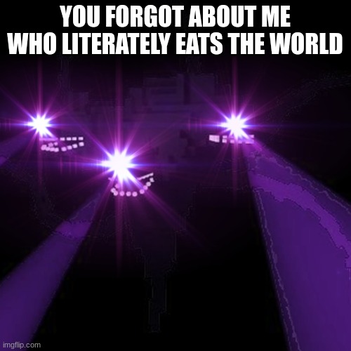 Triggered Wither storm | YOU FORGOT ABOUT ME WHO LITERATELY EATS THE WORLD | image tagged in triggered wither storm | made w/ Imgflip meme maker