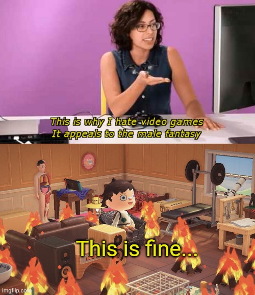 Animal crossing problems | This is fine... | image tagged in animal crossing this is fine,animal crossing,problems | made w/ Imgflip meme maker