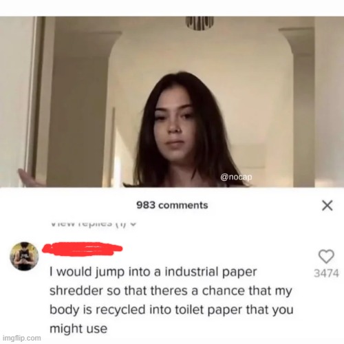 Cursed_Toiletpaper | image tagged in dark humor,cursed,comments,memes | made w/ Imgflip meme maker