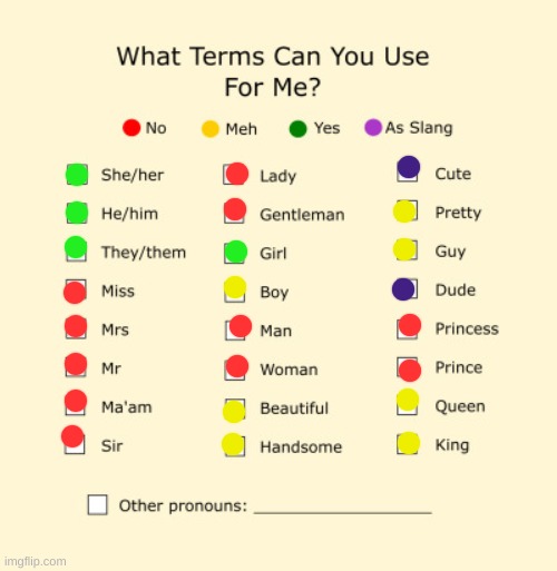 I really don't care | image tagged in pronouns sheet | made w/ Imgflip meme maker