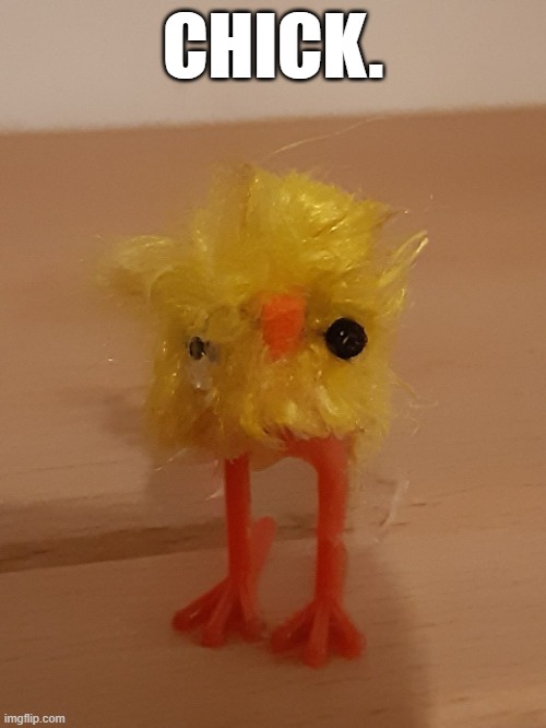 2023 Easter Chick | CHICK. | image tagged in 2023 easter chick | made w/ Imgflip meme maker