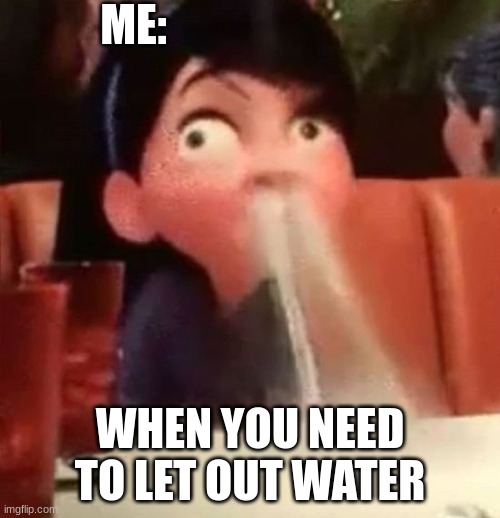 wrong hole to pee | ME:; WHEN YOU NEED TO LET OUT WATER | image tagged in funny,memes,lol | made w/ Imgflip meme maker