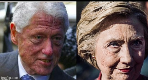 Clintons grew old Blank Meme Template