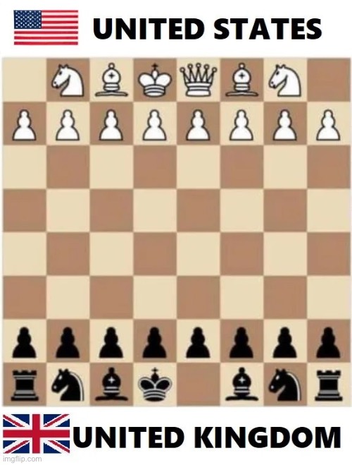 Now it’s even XD | image tagged in chess,twin towers,queen,usa,uk,funny | made w/ Imgflip meme maker