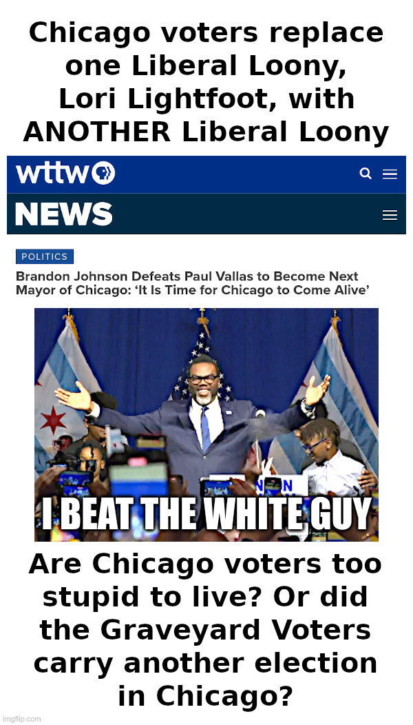 Are Chicago Voters Too Stupid To Live? | image tagged in lori iightfoot,chicago,crimes,murders,elections | made w/ Imgflip meme maker