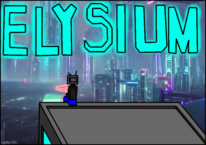 a city i made out of boredom (and yes it has a stream) bg made in deepai.org and the rest added in kleki | made w/ Imgflip meme maker