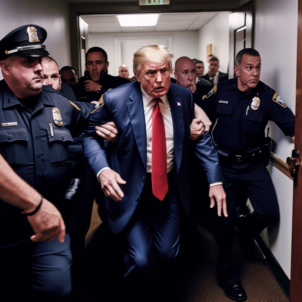 High Quality Trump in custody Blank Meme Template