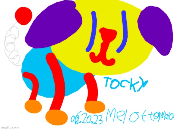 Tocky | image tagged in blank white template,fanart,meloettamelon | made w/ Imgflip meme maker