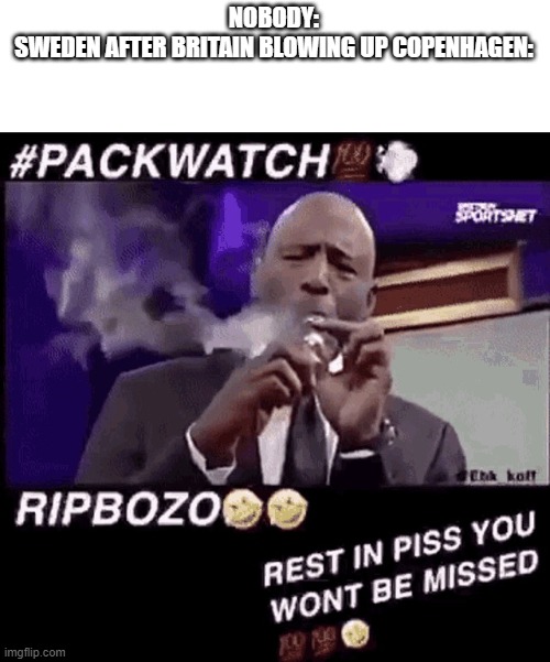 this norway stuff lit | NOBODY:
SWEDEN AFTER BRITAIN BLOWING UP COPENHAGEN: | image tagged in smoking that pack | made w/ Imgflip meme maker