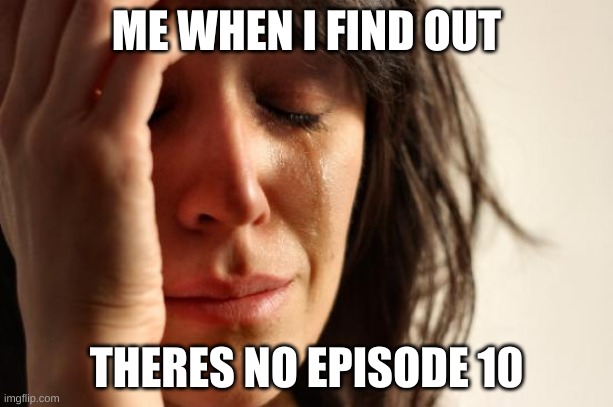 First World Problems | ME WHEN I FIND OUT; THERES NO EPISODE 10 | image tagged in memes,first world problems | made w/ Imgflip meme maker