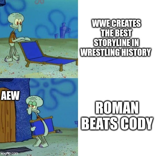 image tagged in roman reigns,dont you squidward,squidward,spongebob,chair,wrestling | made w/ Imgflip meme maker