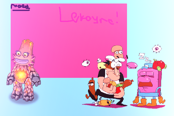 High Quality lekaynathepizzatowerfan announcement template Blank Meme Template