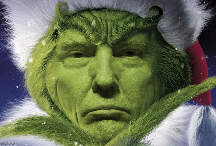 h/t to whistlelock... | image tagged in trump,grinch,lock him up | made w/ Imgflip meme maker