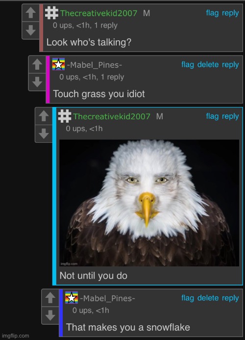 Update on our argument | made w/ Imgflip meme maker