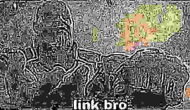 Deep-Fried Link Bro | image tagged in deep-fried link bro | made w/ Imgflip meme maker