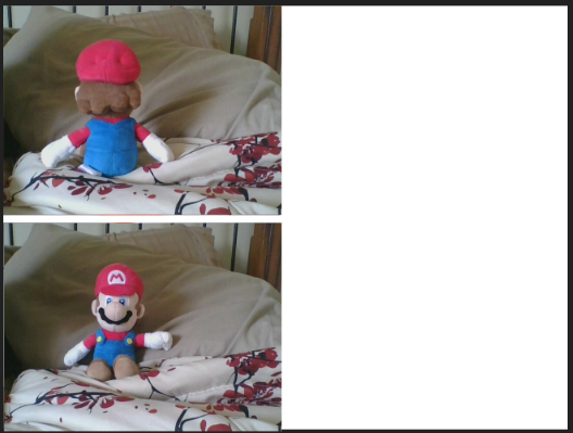 Mario not interested, and interested Blank Meme Template