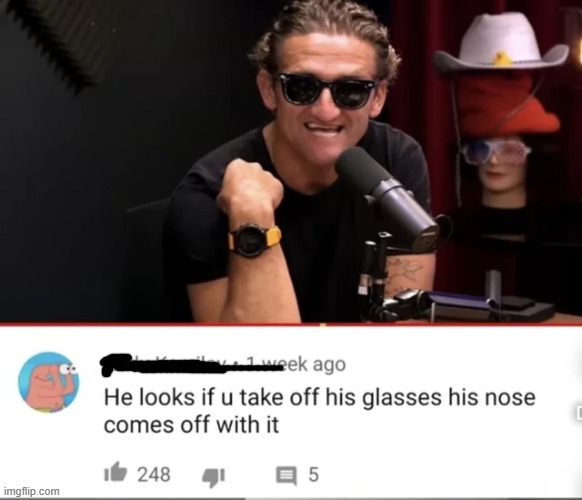 Why did bro have to Casey Neistat like that | image tagged in rare,insults,funny | made w/ Imgflip meme maker